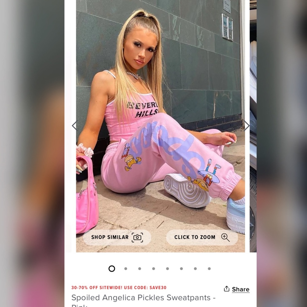 Spoiled Angelica Pickles Sweatpants - Pink